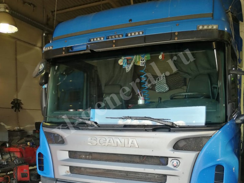 Установка австостекла Scania 5 Series 2004-