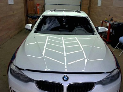 Установка лобового стекла BMW 4 F32 2013-2020