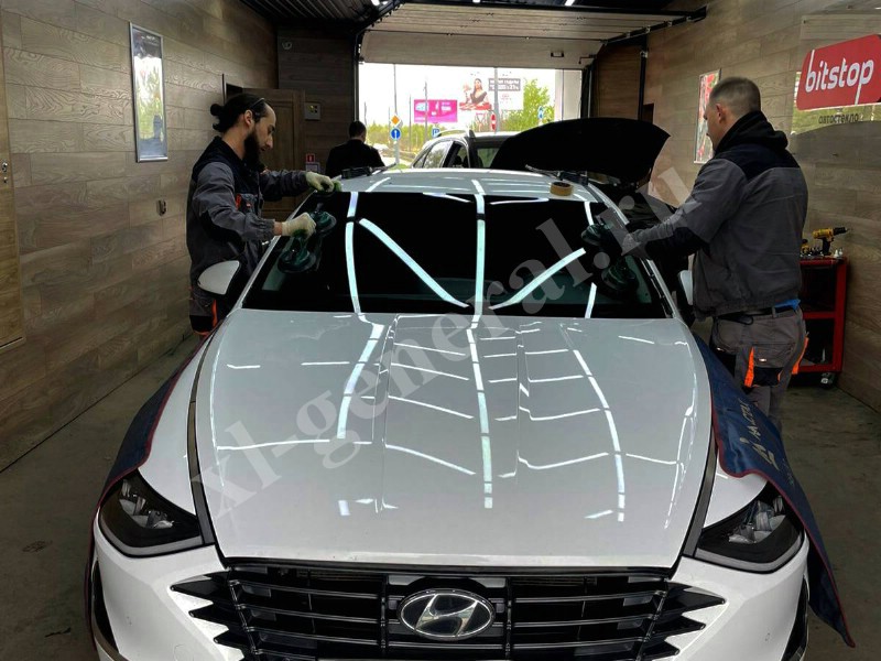 Установка автостекла Hyundai Sonata 2020-