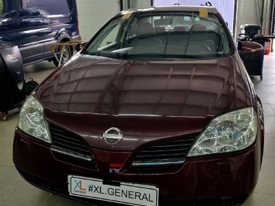 Установка лобового стекла Nissan Primera P12 2001-2008