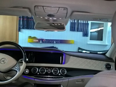 Установка лобового стекла Mercedes W222 (S class) 4d Sed 2014-