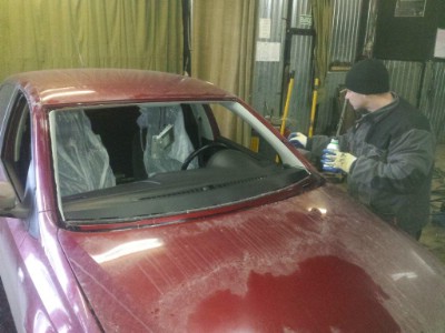 Установка лобового стекла Polo sedan 10 -