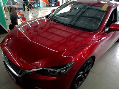 Установка заднего стекла Mazda 6 2012-2018